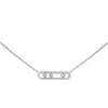 Messika Jewelry - Baby Move 18K White Gold Diamond Necklace | Manfredi Jewels