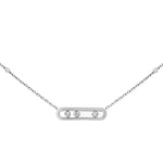 Messika Jewelry - Baby Move 18K White Gold Diamond Necklace | Manfredi Jewels