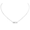 Messika Jewelry - Baby Move 18K White Gold Diamond Necklace | Manfredi Jewels