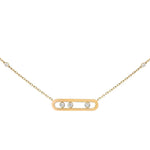 Messika Jewelry - Baby Move 18K Yellow Gold Diamond Necklace | Manfredi Jewels