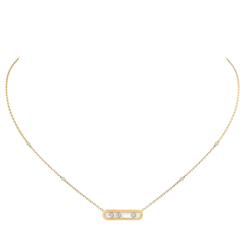 Messika Jewelry - Baby Move 18K Yellow Gold Diamond Necklace | Manfredi Jewels