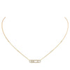 Messika Jewelry - Baby Move 18K Yellow Gold Pavé Diamond Necklace | Manfredi Jewels