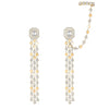 Messika Jewelry - D - Vibes 18K Yellow Gold Multi - Row Diamond Earrings | Manfredi Jewels