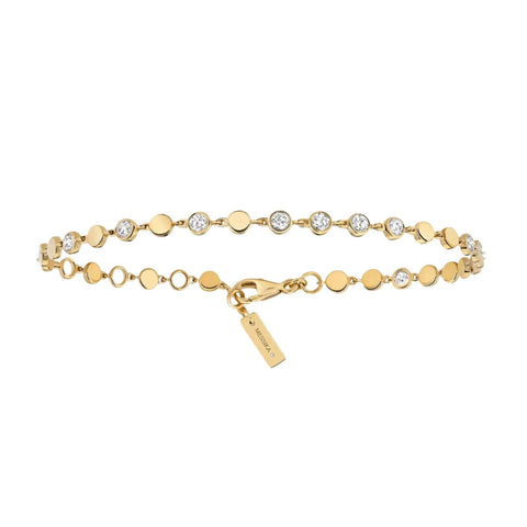 D-Vibes 18K Yellow Gold Petite Model Diamond Bracelet