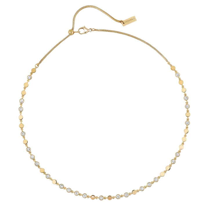 Messika Jewelry - D-Vibes 18K Yellow Gold Petite Model Necklace | Manfredi Jewels