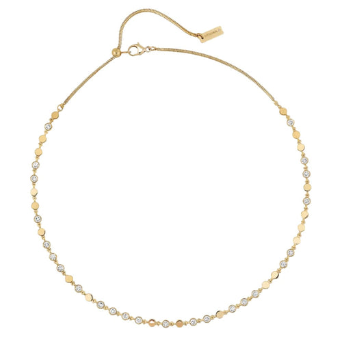 Messika Jewelry - D - Vibes 18K Yellow Gold Petite Model Necklace | Manfredi Jewels