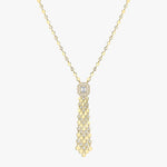Messika Jewelry - D-Vibes Tassel 18K Yellow Gold Diamond Necklace | Manfredi Jewels