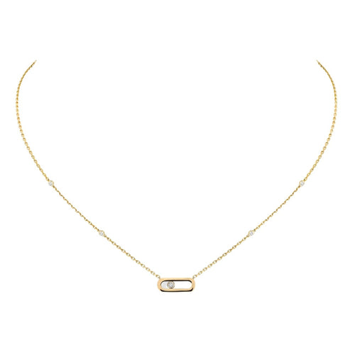Messika Jewelry - Gold Move Uno 18K Yellow Diamond Necklace | Manfredi Jewels