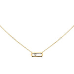 Messika Jewelry - Gold Move Uno 18K Yellow Diamond Necklace | Manfredi Jewels