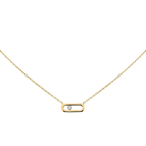 Messika Jewelry - Gold Move Uno 18K Yellow Diamond Necklace | Manfredi Jewels