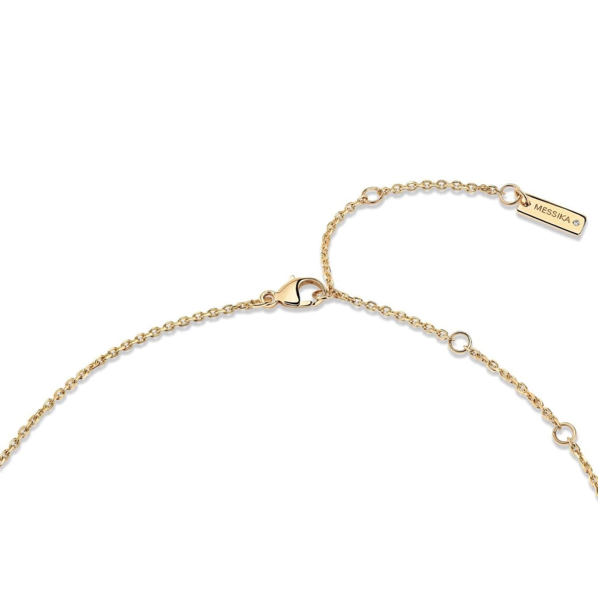 Messika Jewelry - Lucky Eye 18K Yellow Gold Malachite Diamond Pavé Necklace | Manfredi Jewels