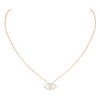 Messika Jewelry - Lucky Eye 18K Yellow Gold Pavé Diamond Necklace | Manfredi Jewels