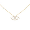 Messika Jewelry - Lucky Eye 18K Yellow Gold Pavé Diamond Necklace | Manfredi Jewels