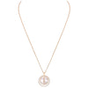 Messika Jewelry - Lucky Move 18K Rose Gold Mother - Of - Pearl Petite Model Diamond Necklace | Manfredi Jewels