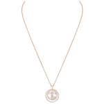 Messika Jewelry - Lucky Move 18K Rose Gold Mother - Of - Pearl Petite Model Diamond Necklace | Manfredi Jewels