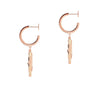 Messika Jewelry - Lucky Move 18K Rose Gold White Mother Of Pearl Diamond Earrings | Manfredi Jewels