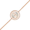 Messika Jewelry - Lucky Move 18K Rose Gold White Mother Of Pearl Diamond Petite Bracelet | Manfredi Jewels