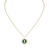 Messika Jewelry - Lucky Move 18K Yellow Gold Malachite Petite Model Diamond Necklace | Manfredi Jewels