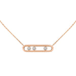 Messika Jewelry - Move 18K Rose Gold Diamond Necklace | Manfredi Jewels