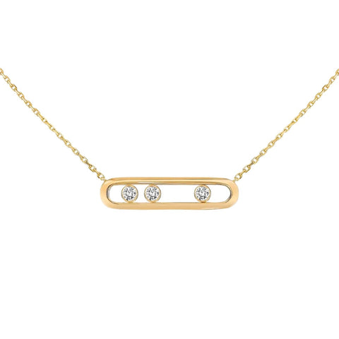 Move 18K Yellow Gold Diamond Necklace