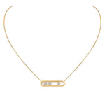 Messika Jewelry - Move 18K Yellow Gold Diamond Necklace | Manfredi Jewels