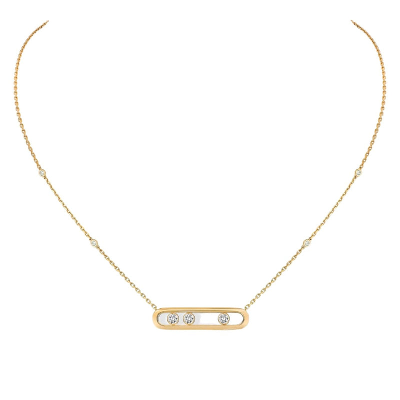 Messika Jewelry - Move 18K Yellow Gold Diamond Necklace | Manfredi Jewels