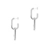 Messika Jewelry - Move Link 18K White Gold Diamond Earrings | Manfredi Jewels