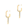 Messika Jewelry - Move Link 18K Yellow Gold Diamond Earrings | Manfredi Jewels