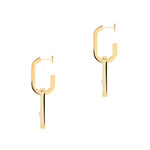 Messika Jewelry - Move Link 18K Yellow Gold Diamond Earrings | Manfredi Jewels