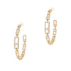 Messika Jewelry - Move Link 18K Yellow Gold Diamond MM Hoop Earrings | Manfredi Jewels