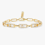 Messika Jewelry - Move Link 18K Yellow Gold Multi Diamond Bracelet | Manfredi Jewels