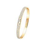 Messika Jewelry - Move Noa 18K Yellow Gold Full Pavé Diamond Bangle Bracelet | Manfredi Jewels