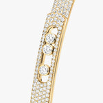 Messika Jewelry - Move Noa 18K Yellow Gold Full Pavé Diamond Bangle Bracelet | Manfredi Jewels