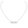 Messika Jewelry - Move Pavé 18K White Gold Diamond Necklace | Manfredi Jewels
