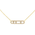 Messika Jewelry - Move Pavé 18K Yellow Gold Diamond Necklace | Manfredi Jewels