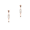Messika Jewelry - Move Uno 18K Rose Gold Small Hoop Diamond Earrings | Manfredi Jewels