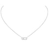 Messika Jewelry - Move Uno 18K White Gold Pavé Diamond Necklace | Manfredi Jewels