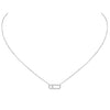 Messika Jewelry - Move Uno 18K White Gold Pavé Diamond Necklace | Manfredi Jewels