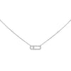 Messika Jewelry - Move Uno 18K White Gold Pavé Diamond Necklace | Manfredi Jewels