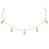 Messika Jewelry - Move Uno 18K Yellow Gold Pavé Drop Diamond Pendant Choker Necklace | Manfredi Jewels