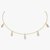 Messika Jewelry - Move Uno 18K Yellow Gold Pavé Drop Diamond Pendant Choker Necklace | Manfredi Jewels