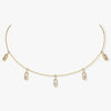 Messika Jewelry - Move Uno 18K Yellow Gold Pavé Drop Diamond Pendant Choker Necklace | Manfredi Jewels