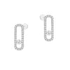 Messika Jewelry - Move Uno Pavé - Set Diamond 18K White Gold Earrings | Manfredi Jewels