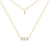 Messika Jewelry - My Move 18k Yellow Gold Pavé Diamond Necklace | Manfredi Jewels