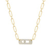 Messika Jewelry - My Move 18k Yellow Gold Pavé Diamond Necklace | Manfredi Jewels