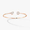 Messika Jewelry - My Twin Toi & Moi 18K Rose Gold Diamond Thin Bangle Bracelet | Manfredi Jewels