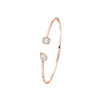 Messika Jewelry - My Twin Toi & Moi 18K Rose Gold Diamond Thin Bangle Bracelet | Manfredi Jewels