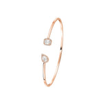 Messika Jewelry - My Twin Toi & Moi 18K Rose Gold Diamond Thin Bangle Bracelet | Manfredi Jewels