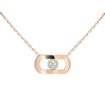 Messika Jewelry - So Move 18K Rose Gold Diamond Necklace | Manfredi Jewels