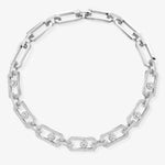 Messika Jewelry - So Move 18K White Gold XL Pavé Diamond Necklace | Manfredi Jewels